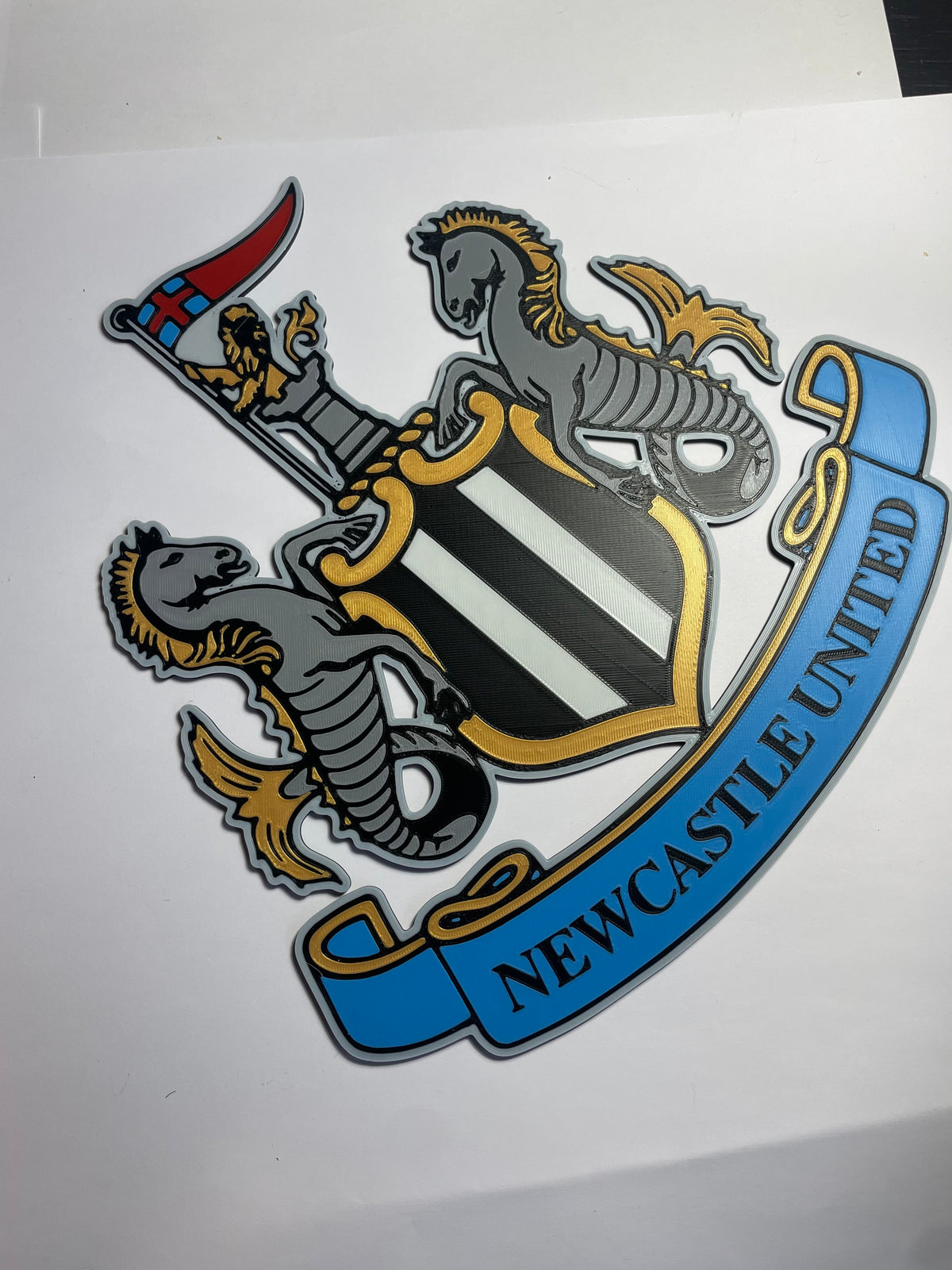 Newcastle badge 3D wall art