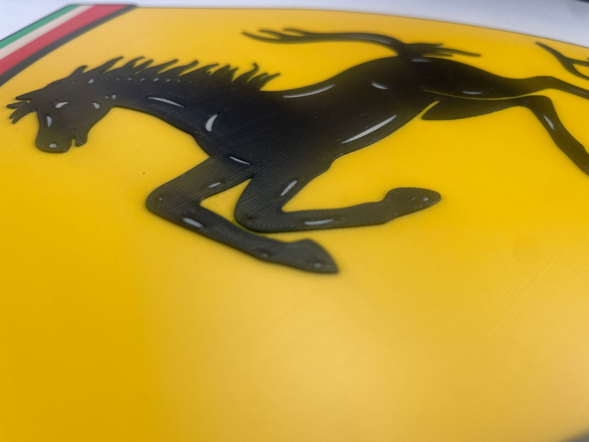 Ferrari logo 3D wall art