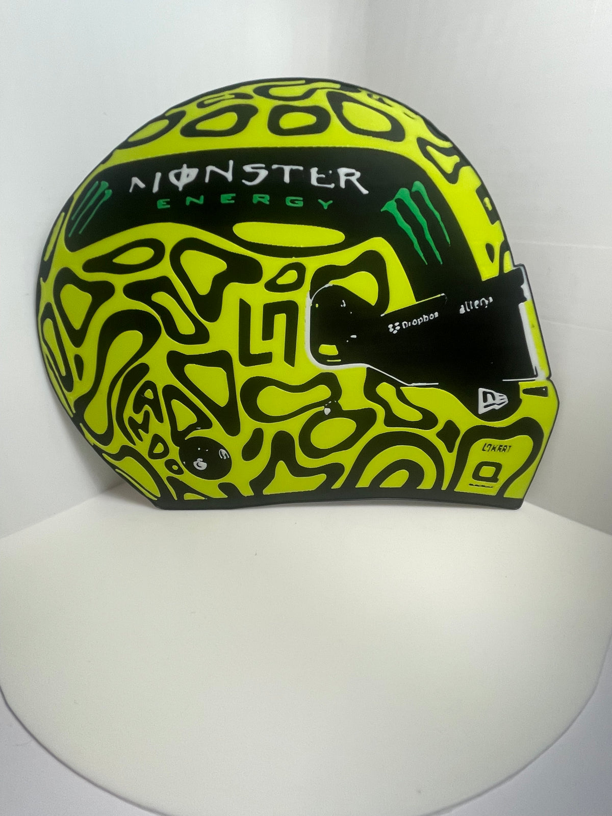 Lando Norris F1 helmet 3D wall art