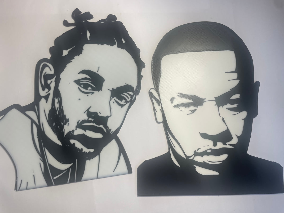 Dr Dre Inspired Hip Hop Legends 3D Wall Art