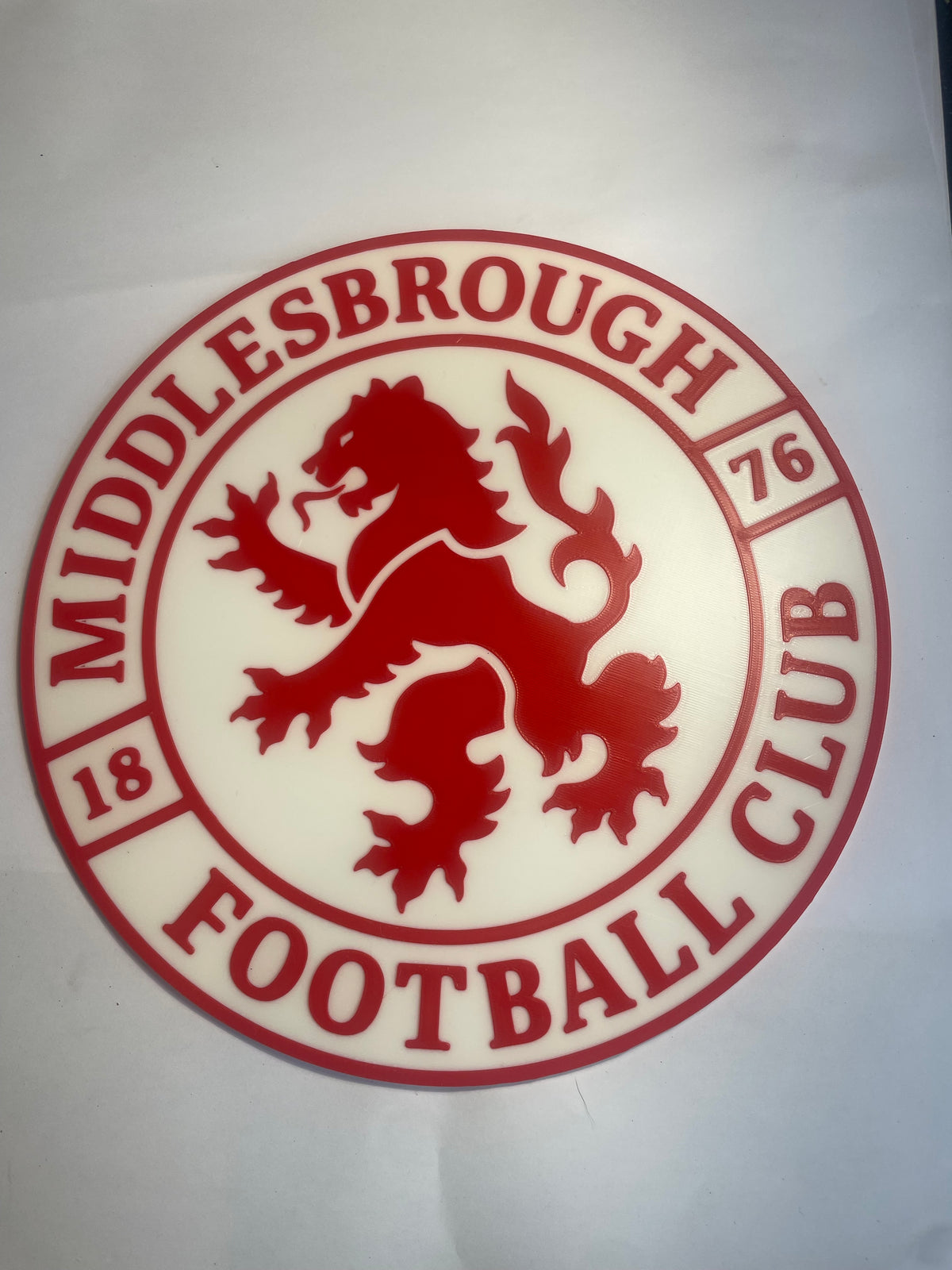 Middlesbrough badge 3D wall art