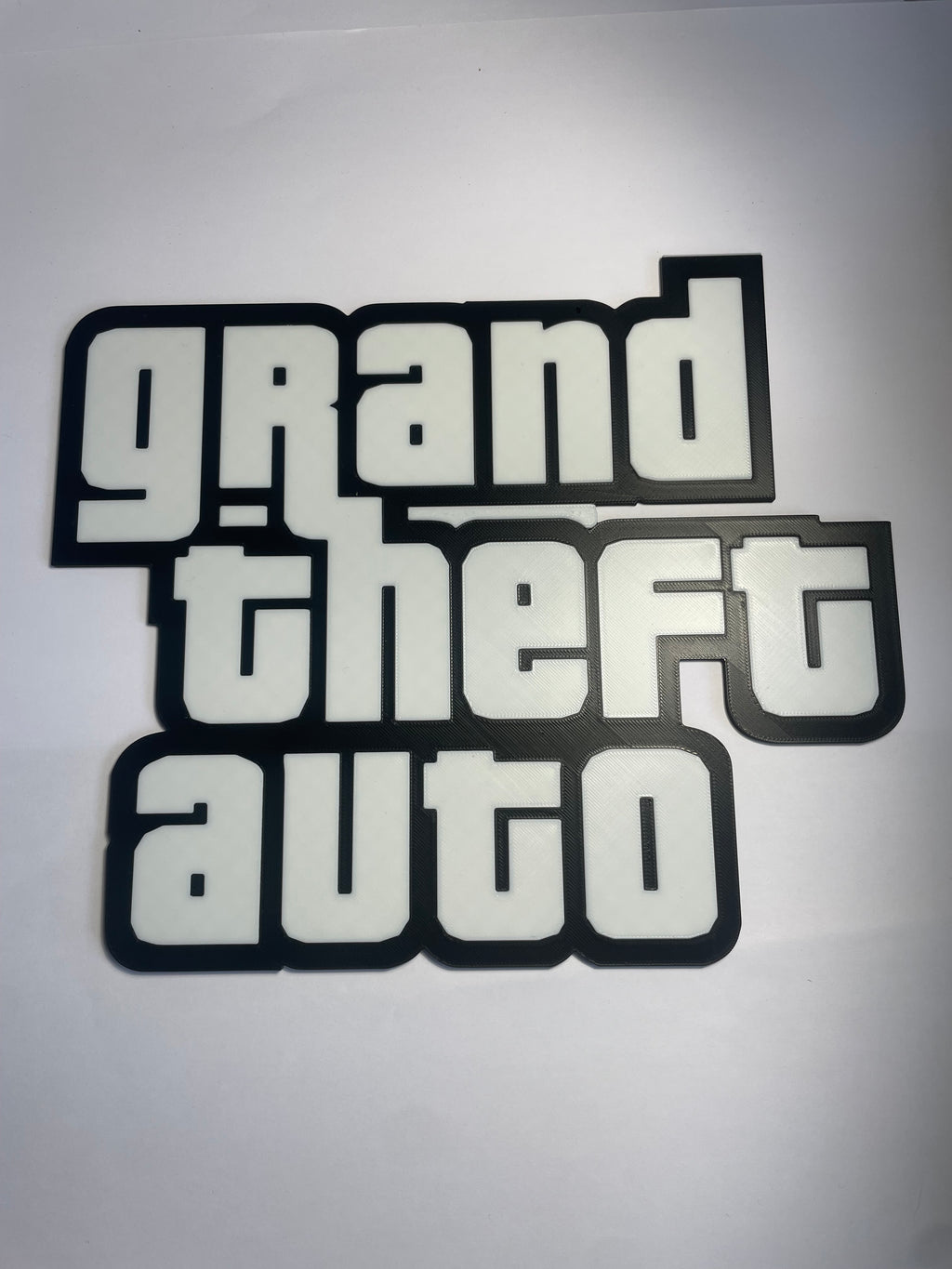 Grand Theft Auto logo 3D wall art