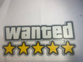 Grand Theft Auto Wanted logo 3D wall art