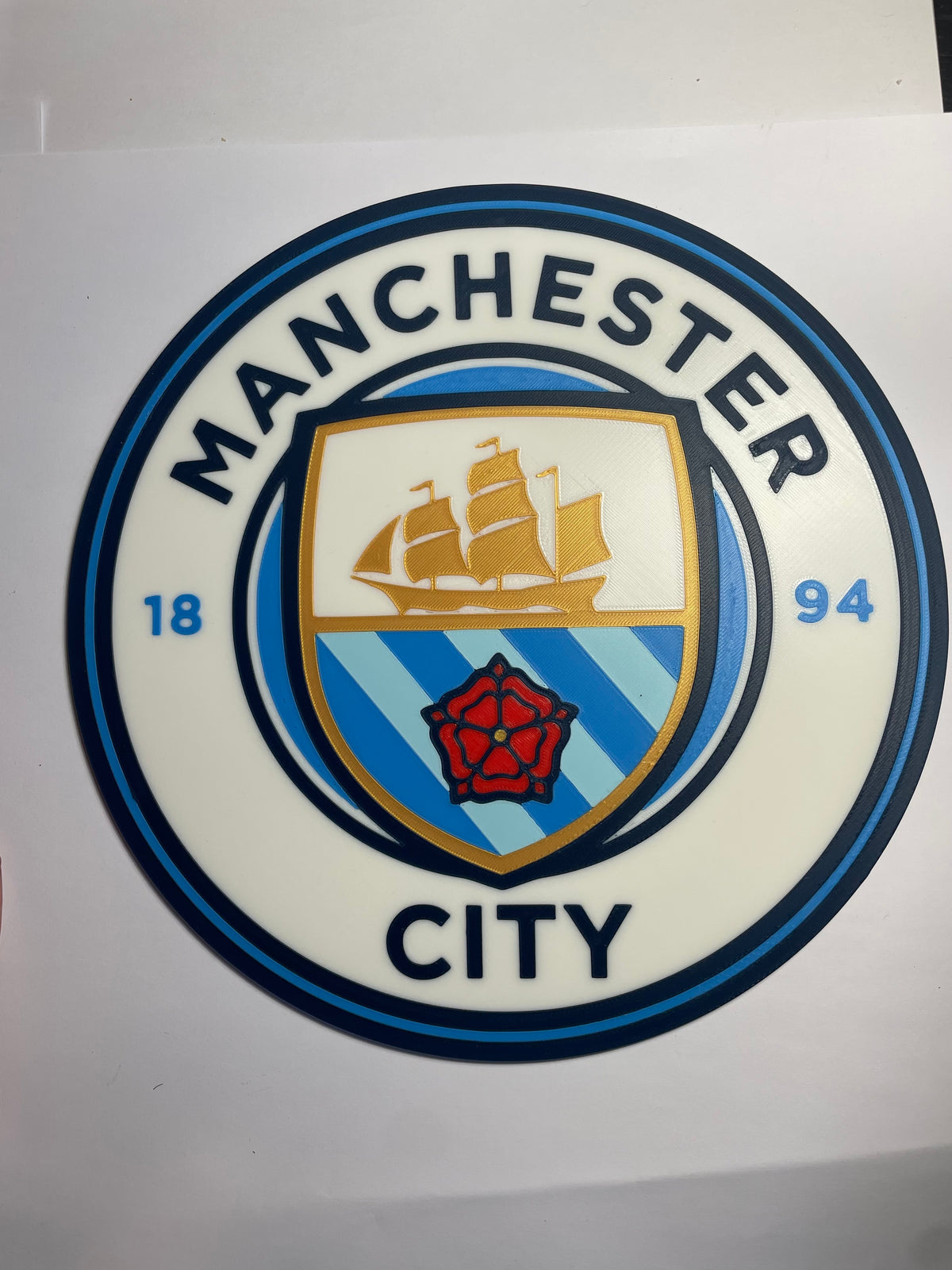 Man City badge 3D wall art