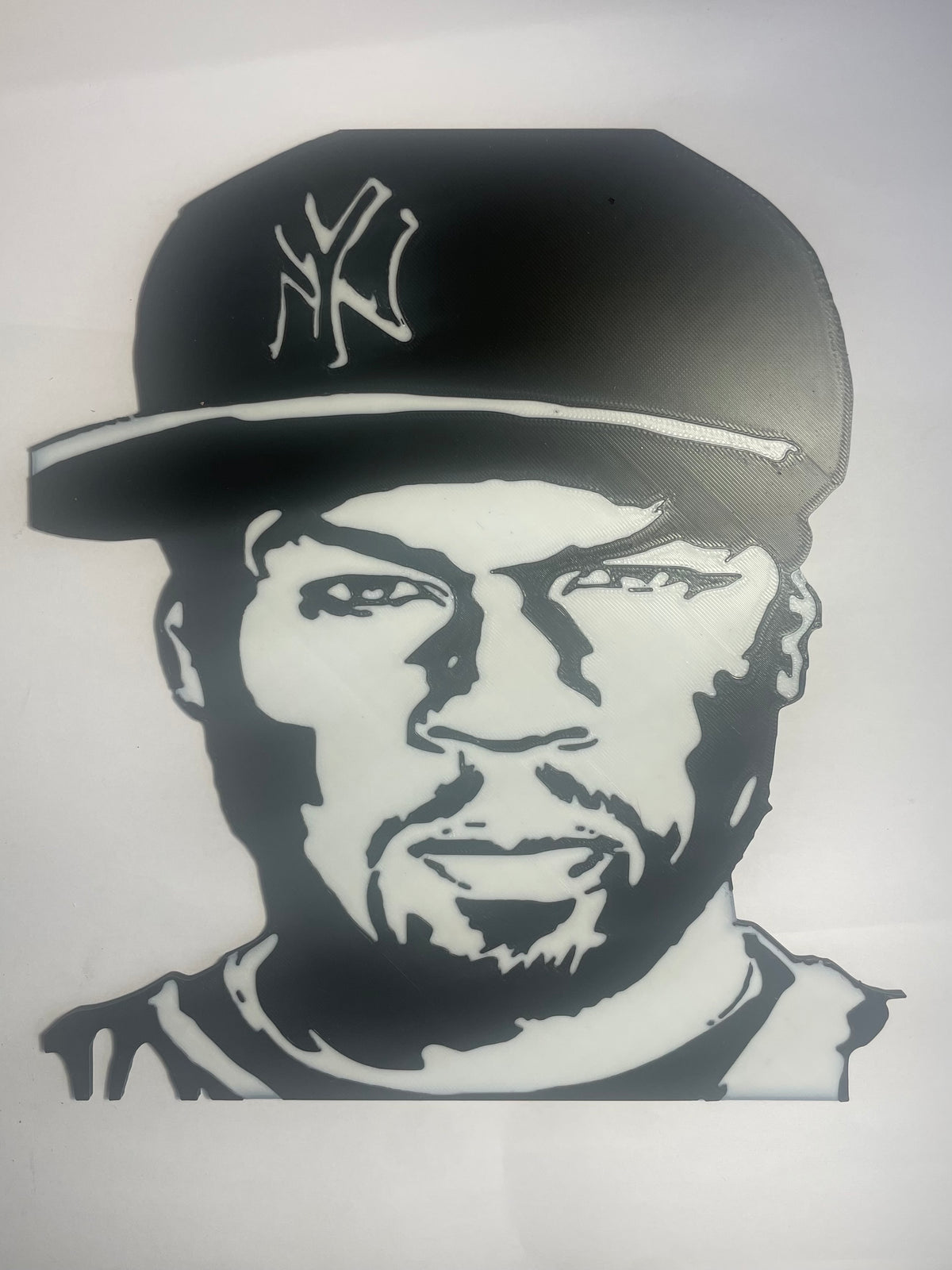50 cent Inspired Hip Hop Legends 3D Wall Art