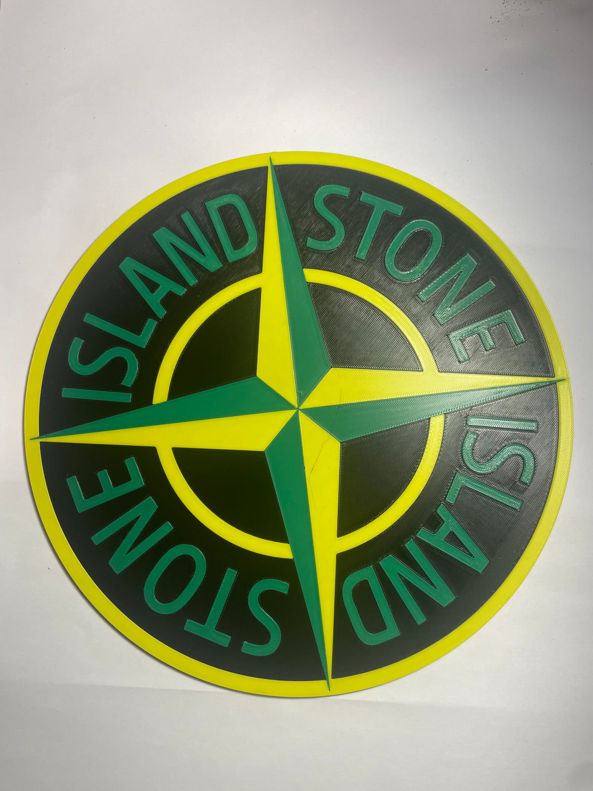 Stone Island logo 3D wall art