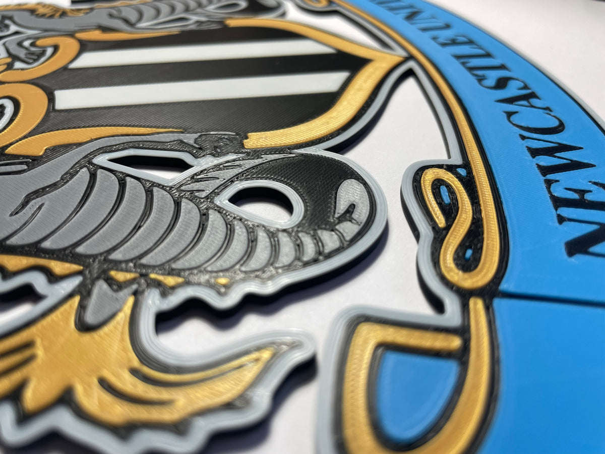 Newcastle badge 3D wall art
