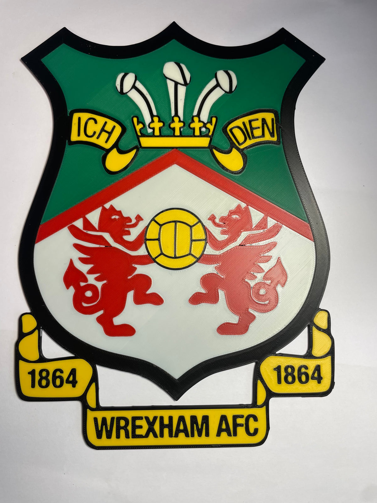 Wrexham badge 3D wall art