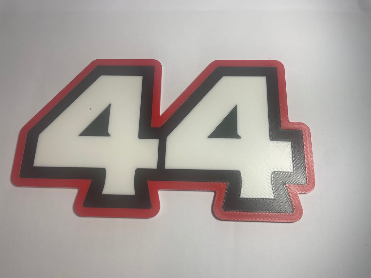 Lewis Hamilton no 44 3D wall art