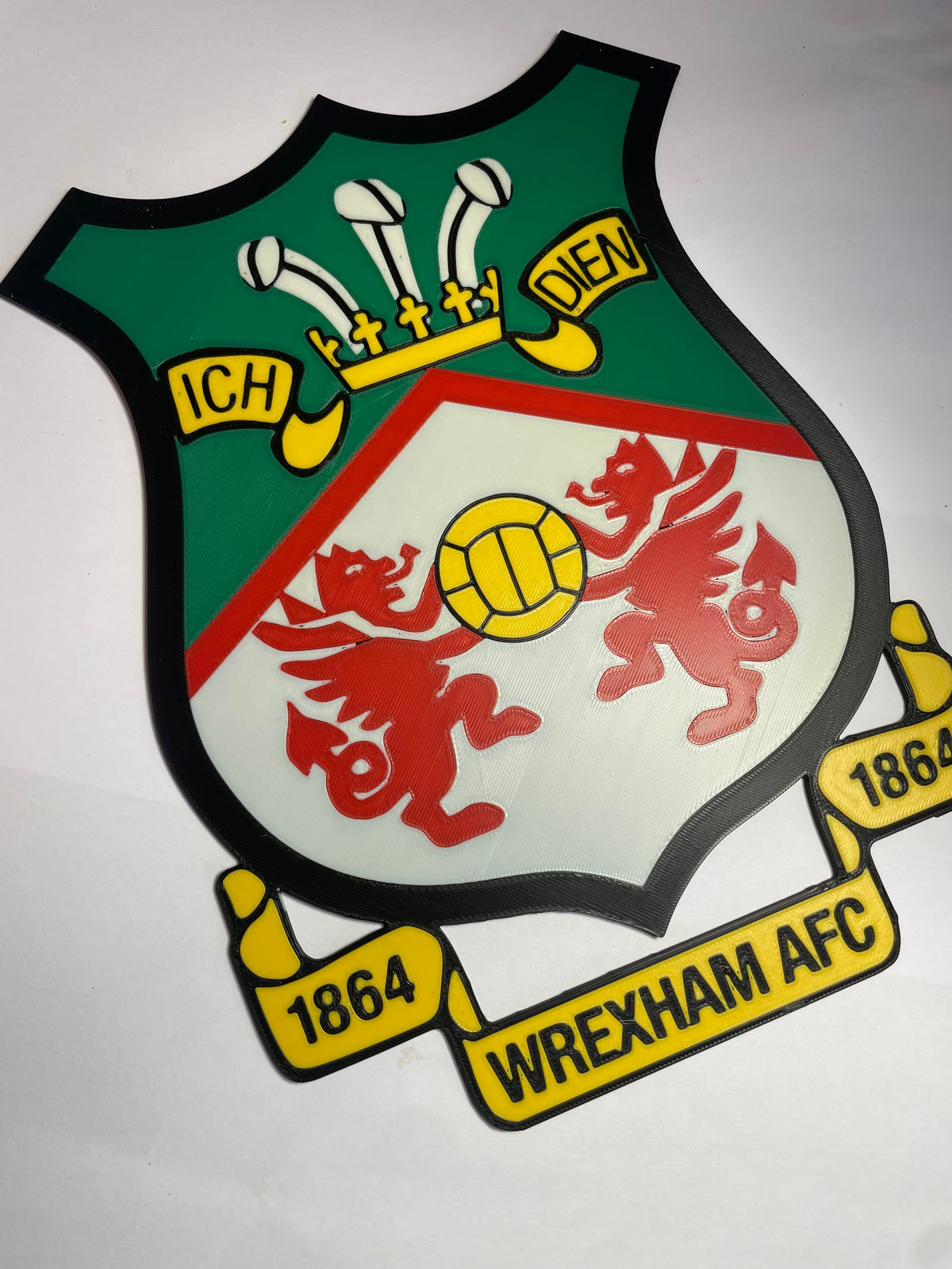 Wrexham badge 3D wall art