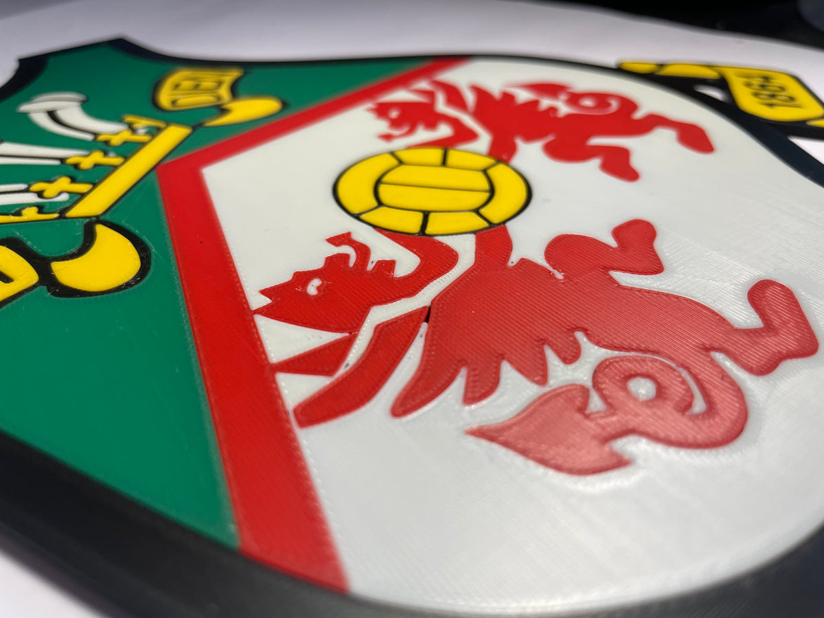Wrexham badge 3D wall art