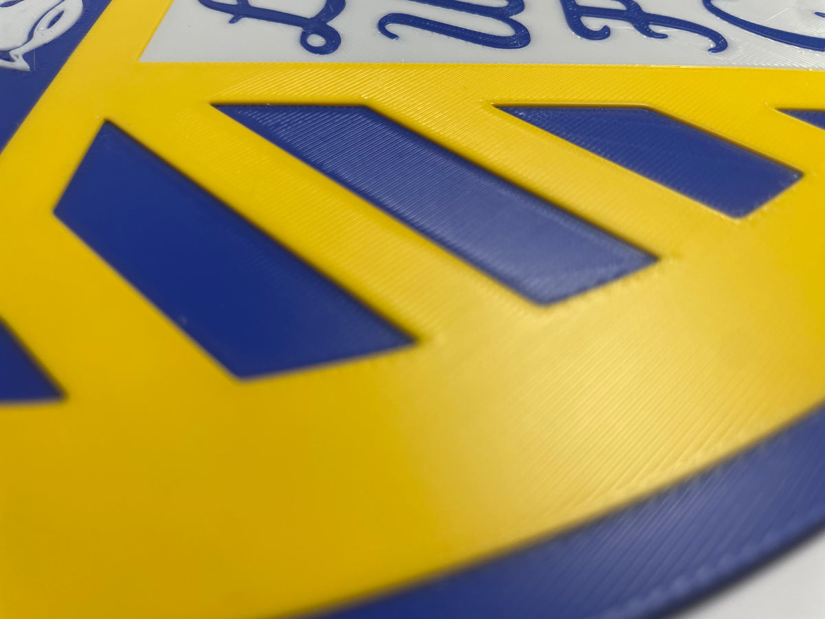 Leeds United badge 3D wall art