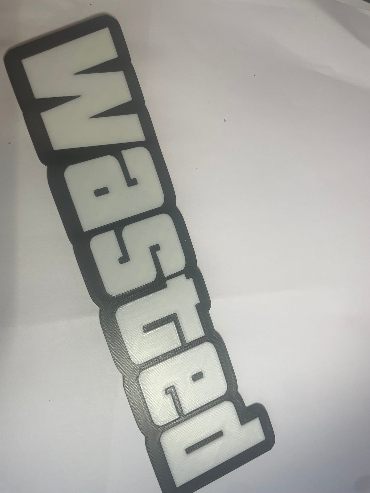 Grand Theft Auto Wasted logo 3D wall art