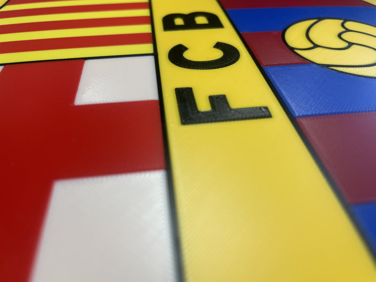 Barcelona badge 3D wall art